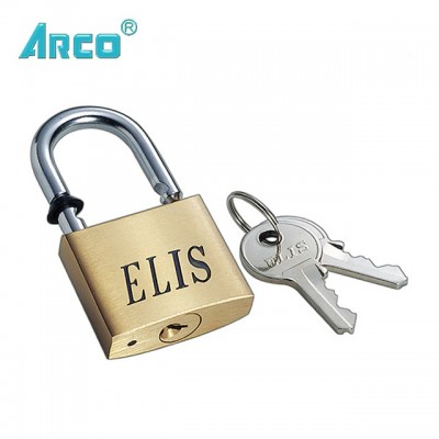 Heavy Duty Short Shackle Padlock with Normal Keys, Brass Padlock