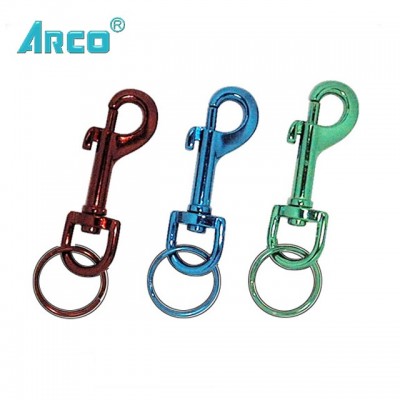 Multi-Color Snap Hook, Zinc Alloy Swivel Snap Hook