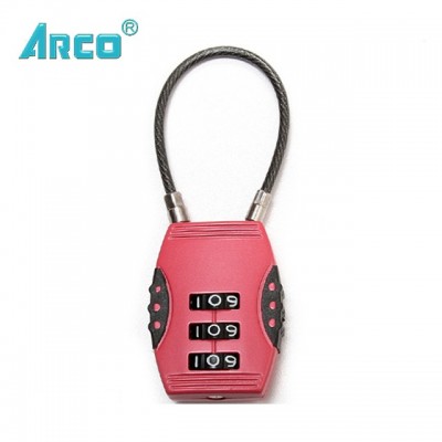 Resettable Combination Luggage Lock, Cable Lock