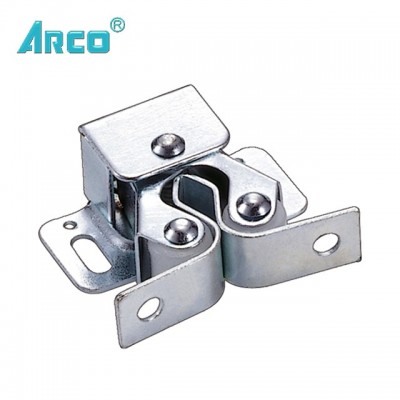 Steel Double Roller Catch with Plastic Wheel, Door Catch